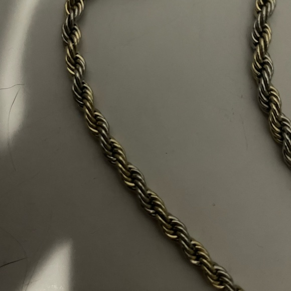 BRAND NEW PURE SILVER GOLD TONE ROPE CHAIN‼️ - Picture 6 of 14